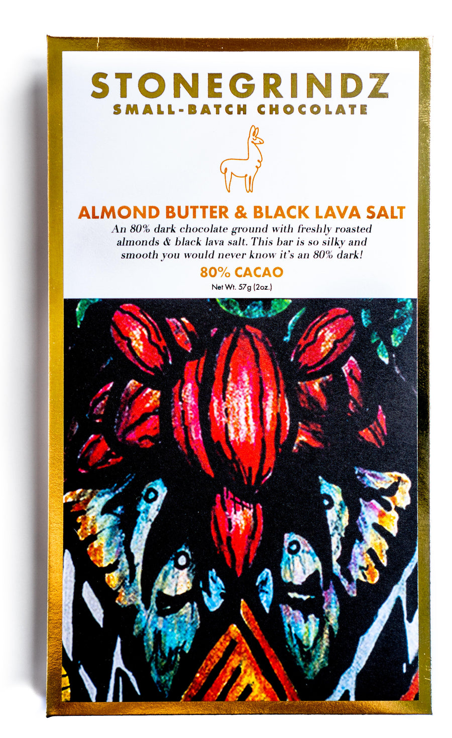 Almond Butter & Black Lava Salt 80%