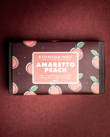 Amaretto Peach Dark Chocolate Ganache Truffles 8 Pack *LITTLE ITALY FLAVOR RELEASE*