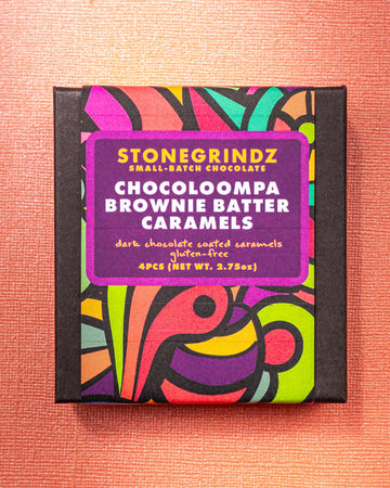Chocoloompa Brownie Batter Caramel Truffles 4 Pack *GOLDEN TICKET LIMITED RELEASE*