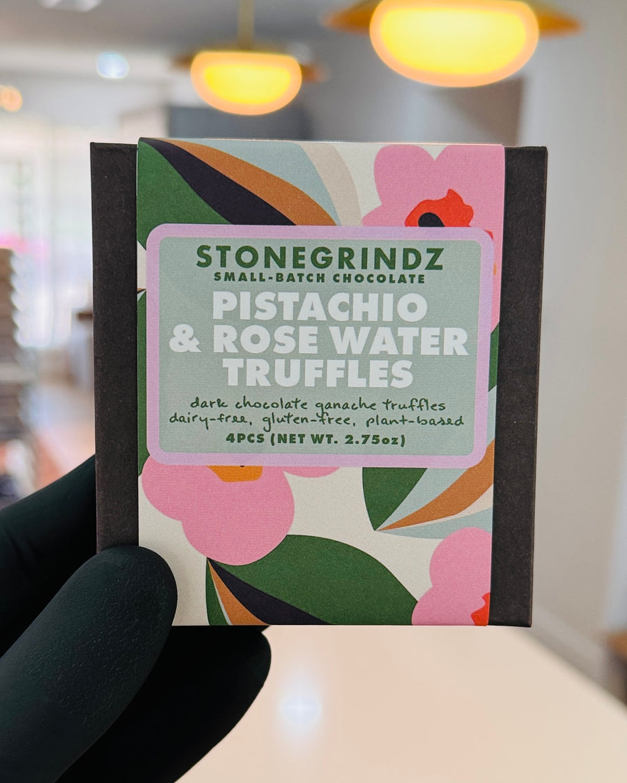 Pistachio & Rose Water Dark Chocolate Truffles 4 Pack *TASTE OF LOVE LIMITED RELEASE*