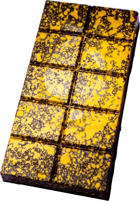 Gianduja Roche STUFFT bar, side angle