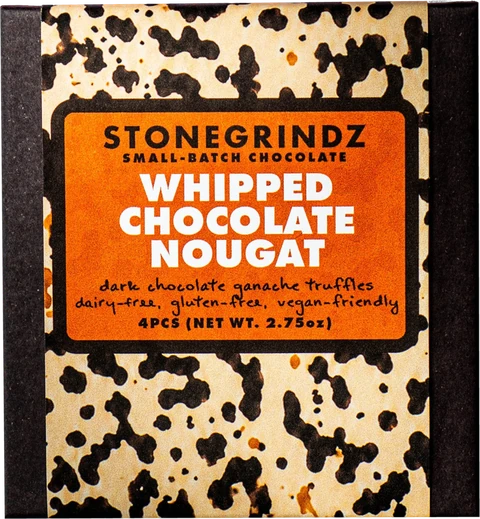 Whipped Chocolate Nougat Truffles, box of 4