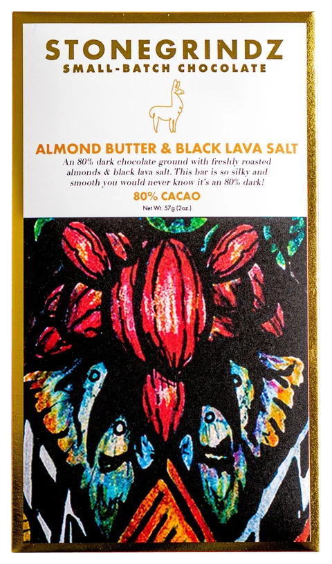 Almond Butter & Black Lava Salt 80%