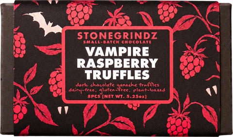 Vampire Raspberry Truffles, box of 8